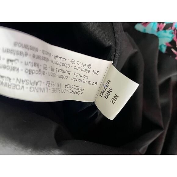 Zara Floral Printed Mini Bubble Skirt Blue Pink Women’s Sz L - Picture 8 of 8